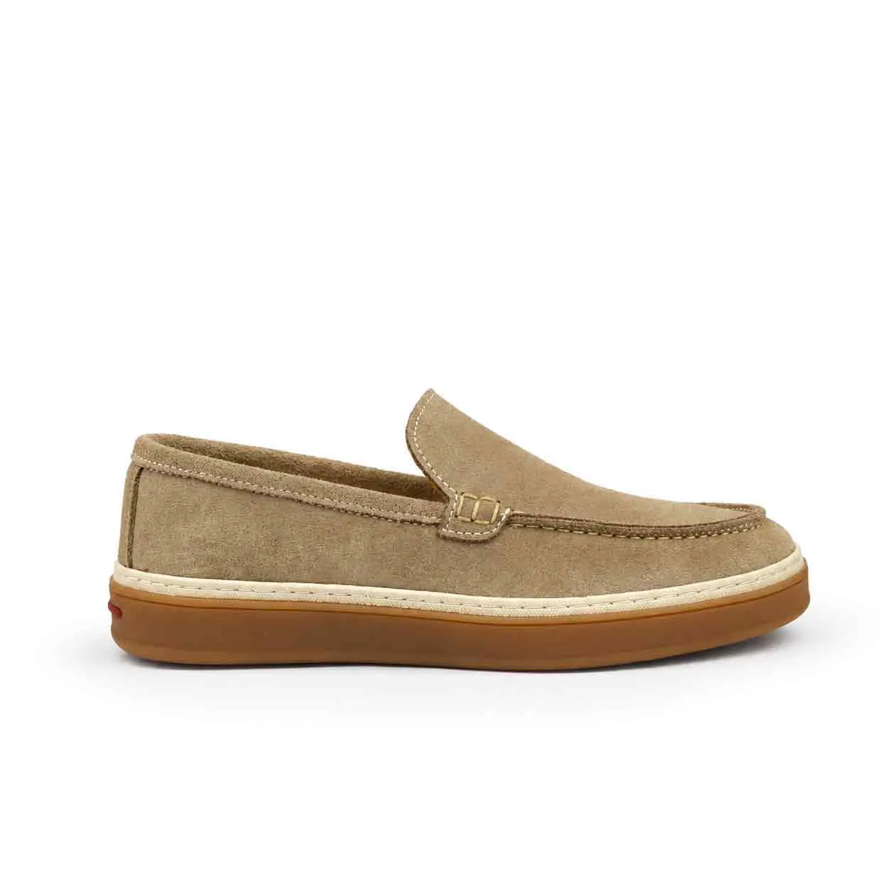 Mocassin pour homme 011 beige daim   miniature